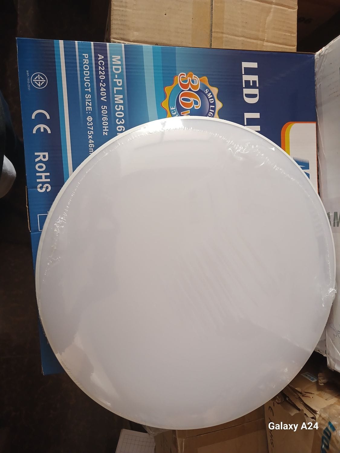 Round White Led Warm Light