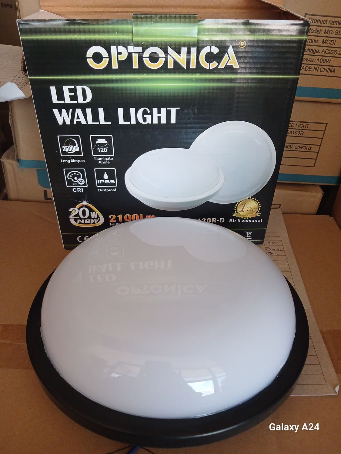 Optonica Round Black Warm Led Wall Lights - Image 4