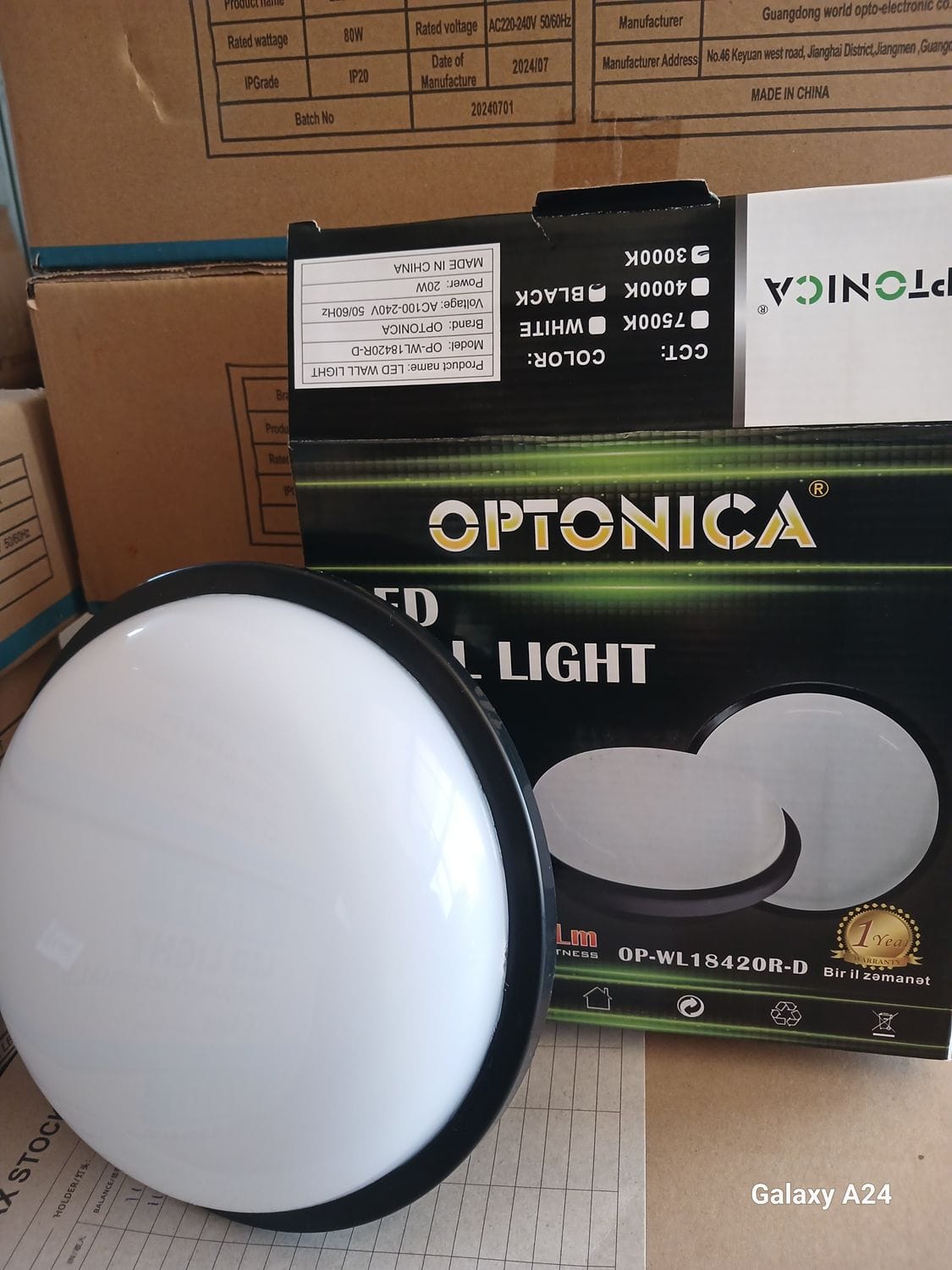 Optonica Round Black Warm Led Wall Lights - Image 5