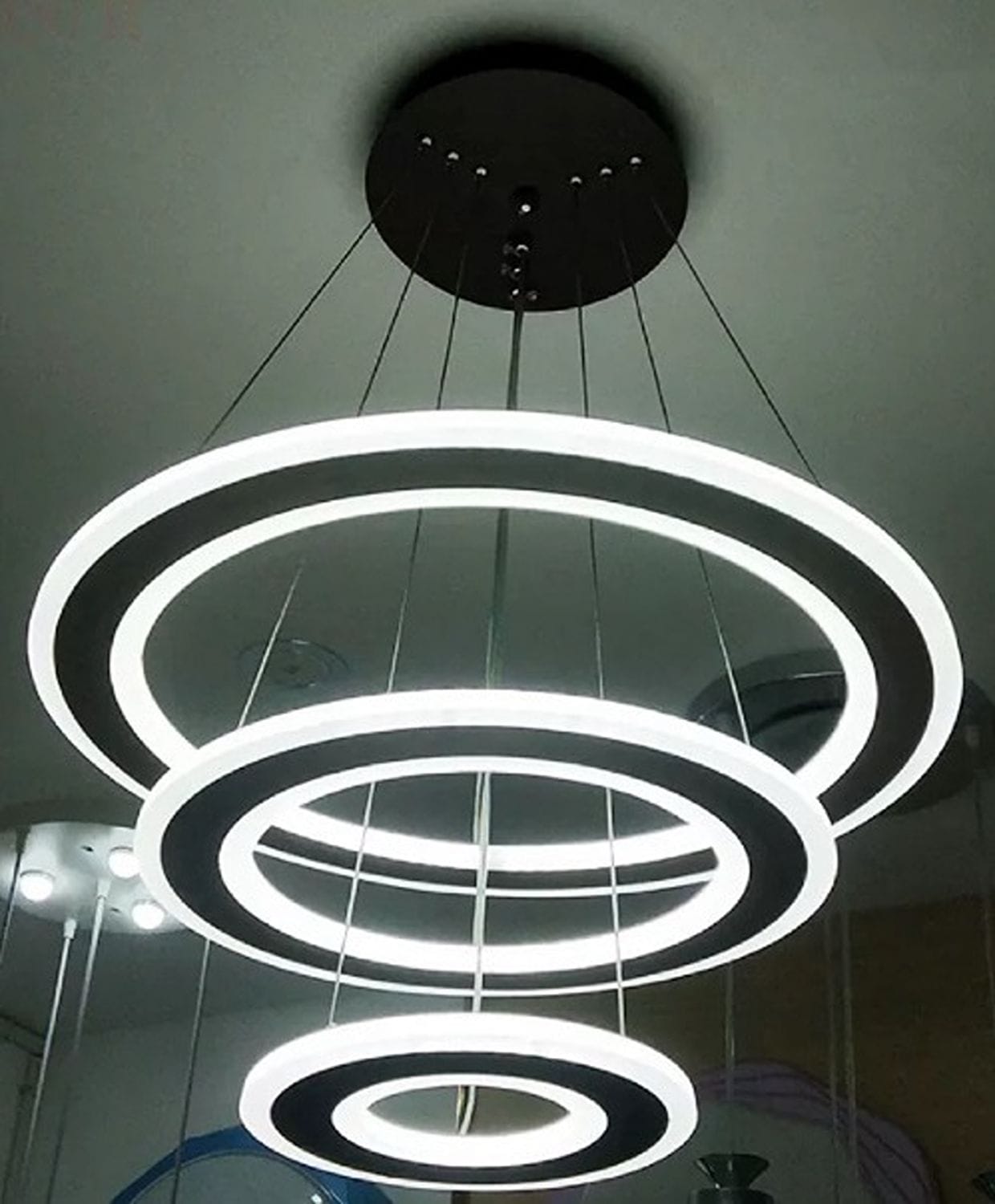 Modi Dimmable Gold LED Chandelier Lights