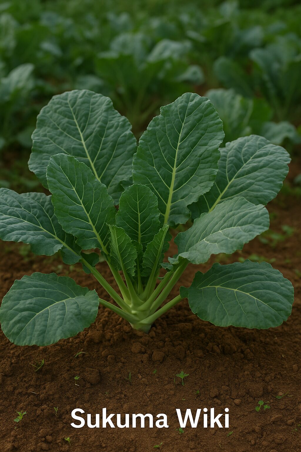Sukuma Wiki Growing in Home Garden