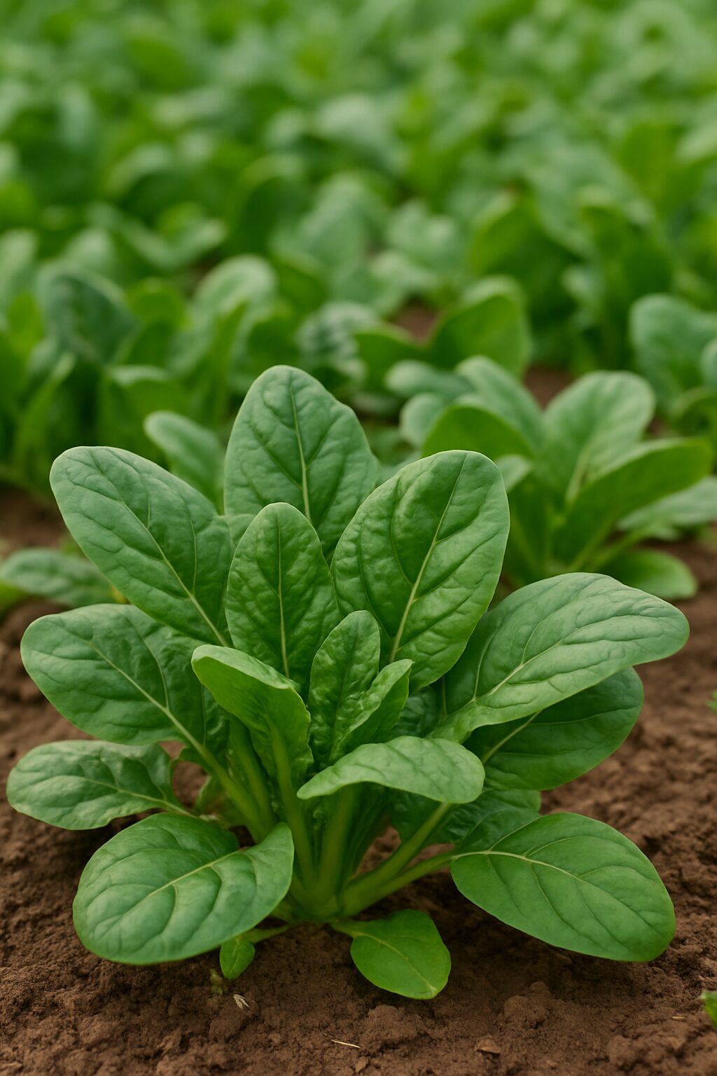 Spinach in Raised Bed