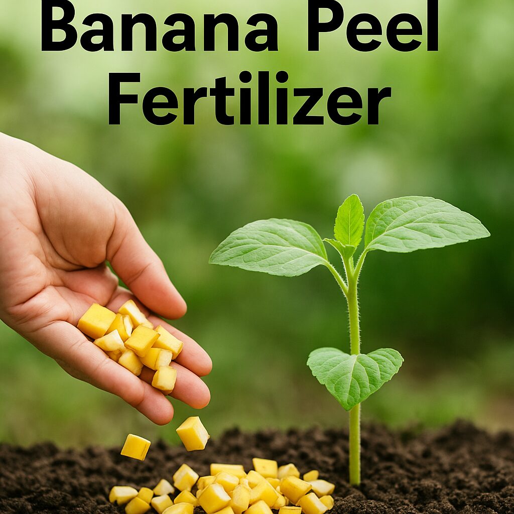 Banana peel fertilizer application