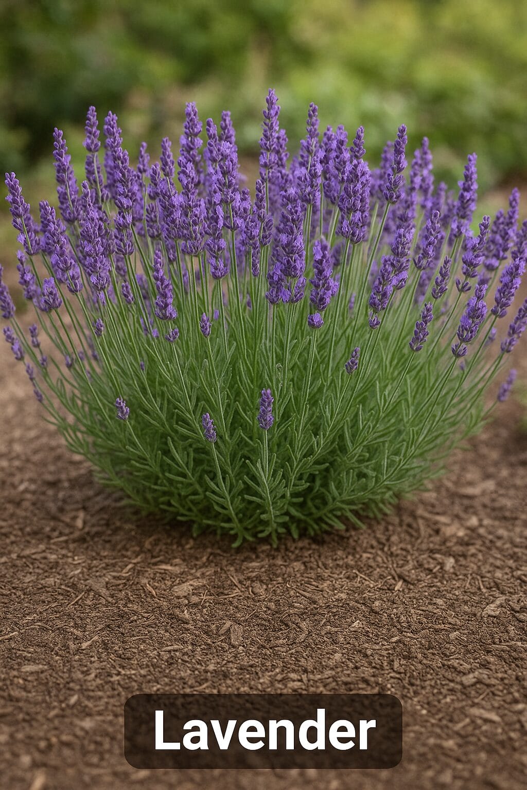 Lavender plant in a garden